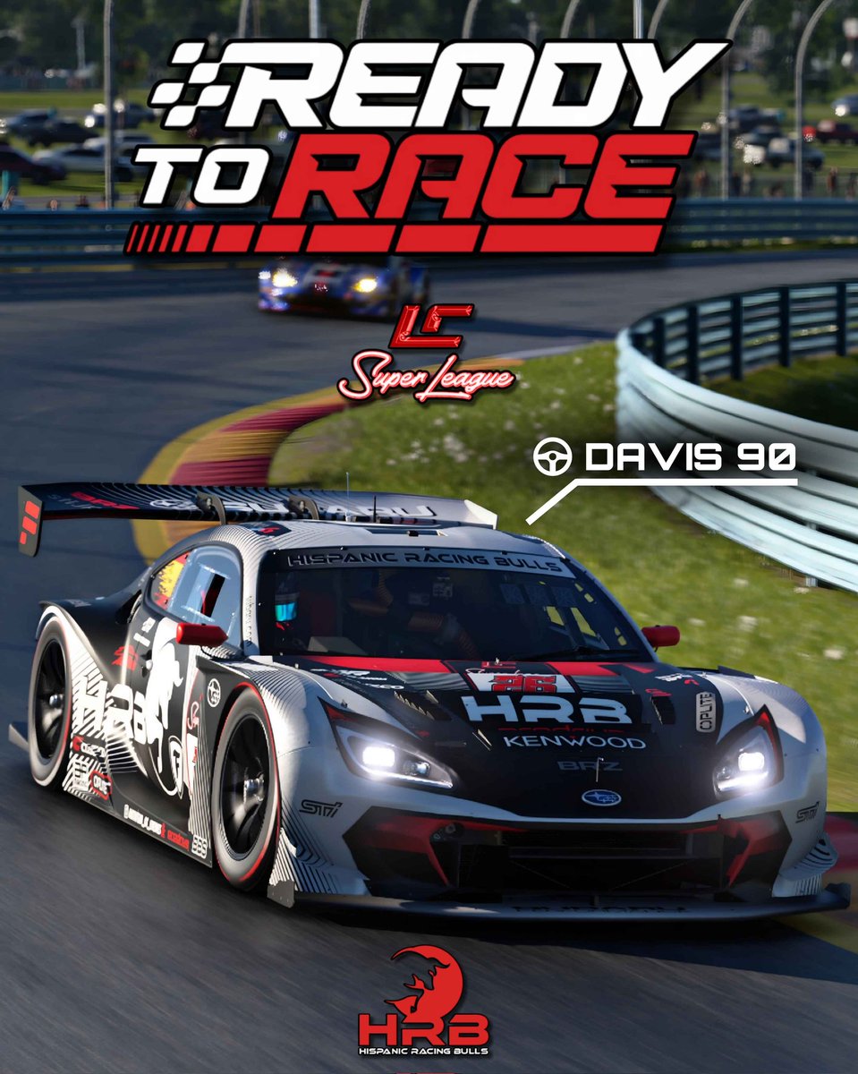 ((( RACE DAY ))) 

🏁 | LC Superleague
🏆 | <a href="/community_lc/">LC Community</a>
⏱️ | 20:00
📍 | Watkins Glen 🇺🇸
🏎 | Subaru BRZ GT300 .Gr3
🕹️ | <a href="/HRB_Davis_90/">Davis_90</a>
🔴 | <a href="/YECASterOficial/">🎙️ YECAS 🎙️</a>

#GOBulls !!!
