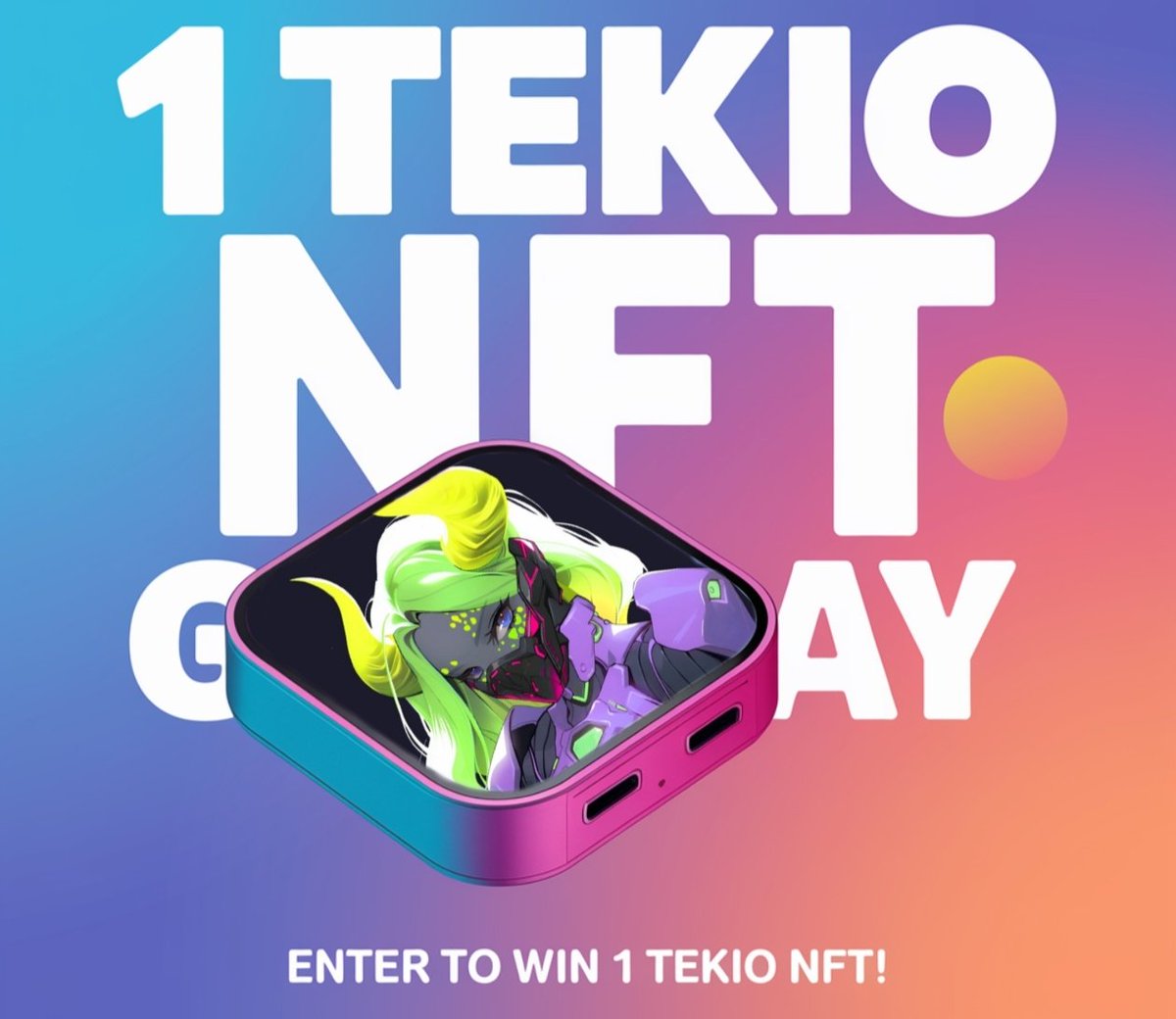 Luke_onX's tweet image. 🎁 1X Tekio NFT Giveaway🎉

-To Enter:
1️⃣ Follow @Luke_onX, @co_tekio &amp;amp; @TekioNFT
2️⃣Like &amp;amp; retweet this post
3️⃣ Tag 3 Friend 

⏳ 48 hours