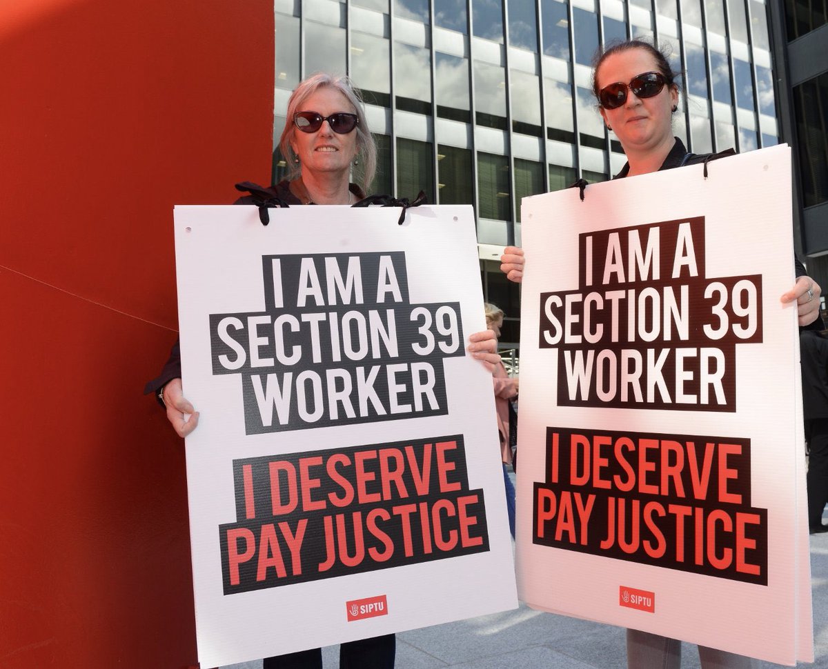 SIPTU's tweet image. Up the Section 39 workers!