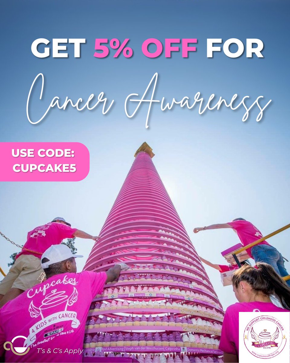 Save 5% and support Cupcakes 4 Kids with Cancer! 📷 From 4 February to midnight 6 February, every coffee order helps kids with cancer. 📷 Use code CUPCAKE5 at checkout and make a difference with every sip. coffeecapsulesdirect.co.za/collections/sh…

#coffeecapsulesdirect #worldcancerday