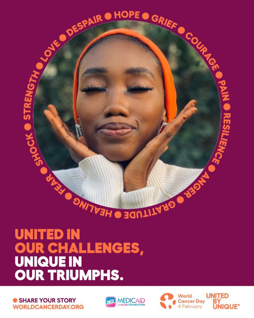 Unique stories, united voices. Every person has a unique story, but together we can write a story of hope. 

Our differences make us stronger, our unity makes us unstoppable, Let's stand together against cancer. #WorldCancerDay2025 #UnitedbyUnique #Uicc