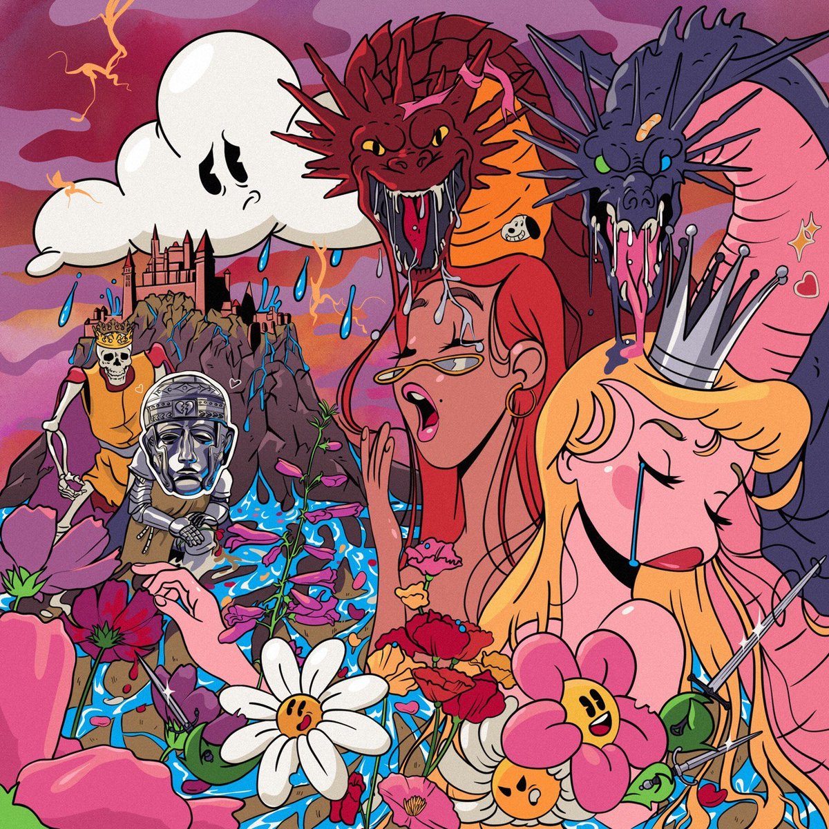 QT your red art ⚘️

#illustration