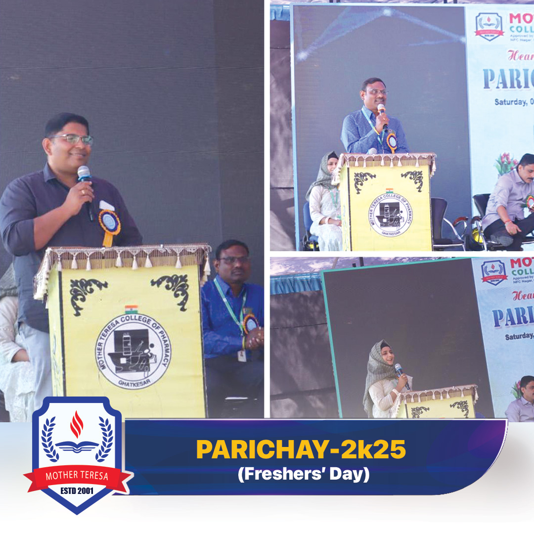 GroupofColleges's tweet photo. 🎉Welcome to a #NewBeginning – #Parichay2K25!🎊
A day filled with #Joy, #Excitement &amp; unforgettable memories as we extend a warm #Welcome to our newest batch at 𝐏𝐀𝐑𝐈𝐂𝐇𝐀𝐘 𝟐𝐊𝟐𝟓 – #FreshersDay!🎓💃🕺

#MotherTeresaCollegeOfPharmacy #NewBeginnings #CollegeLife #Celebrated https://t.co/Ect2rCKzDq