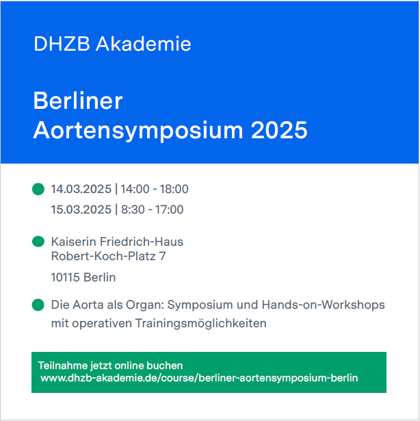 Seien Sie ein Teil des interdisziplinären Diskurses inkl. Hands-on Workshops an Simulationsmodellen unter persönlicher Anleitung sehr erfahrener Operateure -  Mehr Infos unter dhzb-akademie.de/course/berline…