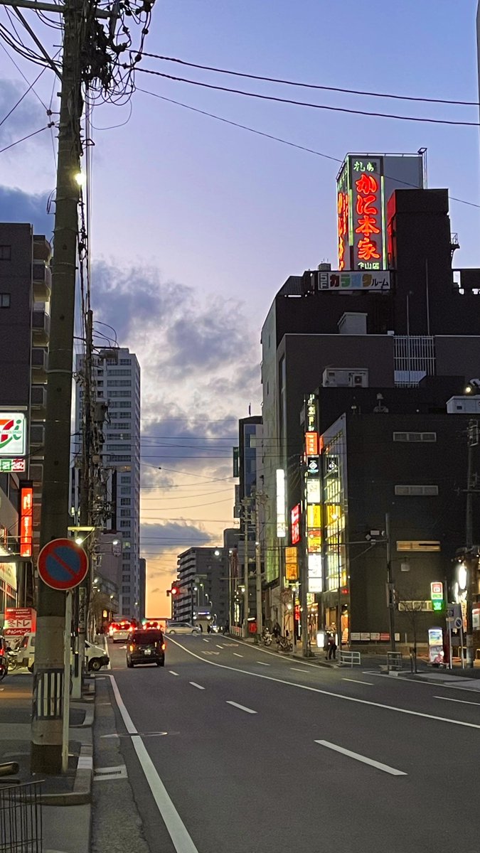 夕暮れの 名古屋が スキ