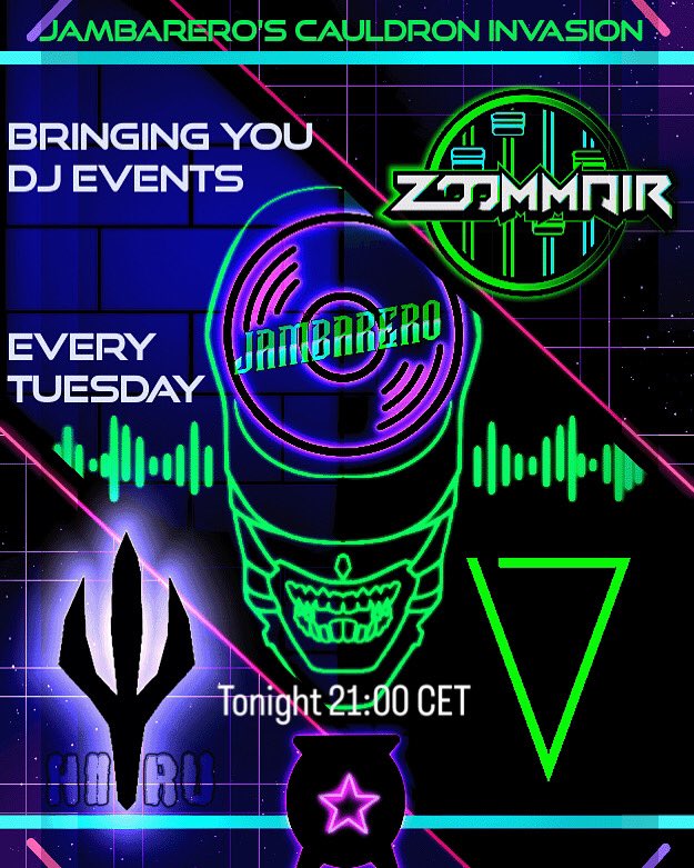 DyMattic (@dymattic) on Twitter photo Super excited for this one!
Literally everyone on the lineup is one of my favorite DJs :3
Join The Cauldron if you haven’t gotten to it yet:
discord.cauldron.events Super excited for this one!
Literally everyone on the lineup is one of my favorite DJs :3
Join The Cauldron if you haven’t gotten to it yet:
discord.cauldron.events