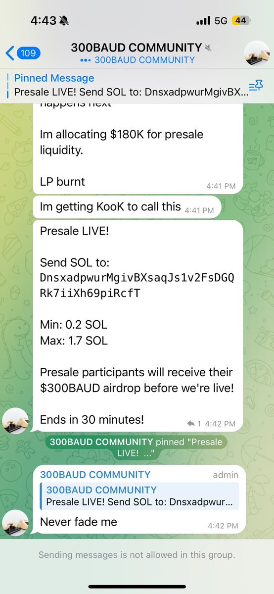 realKierrenHBL's tweet image. DO NOT FALL for this! Send Sol directly to his bag? Lol 

This is one and only $300baud :7Yg9Lzgsvjy49mf3LdGyfmn2tT2rGBDUc77267SUpump 
The one @lessin aped

#300baud #crypto #lessin #jellyjelly