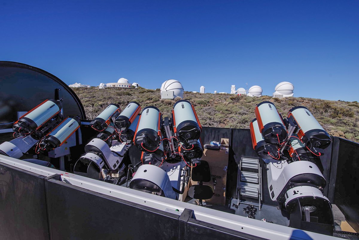 baader_astro's tweet photo. IAC-ATLAS: Completion of an Extraordinary Project at #TeideObservatory: 4 @PWInstruments L-550 mounts & 16 @celestron RASA 11" with @QHYCCD QHY600! Only 9 days from setup to “First Light”. Proud that we was chosen to carry out this project.
https://t.co/9TxmpZM2Lf
#asteroid https://t.co/8vVC8gkI8G
