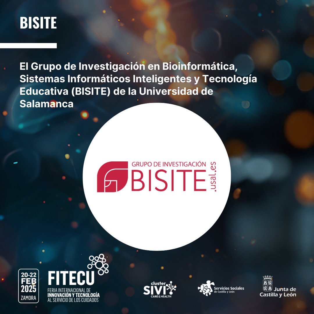 FITECU (@fitecu) on Twitter photo ¡Nuevo stand confirmado para FITECU 2025!
<a href="/BISITE_USAL/">Grupo de Investigación BISITE</a> se suma a la zona expositiva de FITECU 2025.
¡Os esperamos en Zamora para vivir una experiencia 360º donde el futuro se hace presente!
Descubre más en fitecu.es/expositores ¡Nuevo stand confirmado para FITECU 2025!
<a href="/BISITE_USAL/">Grupo de Investigación BISITE</a> se suma a la zona expositiva de FITECU 2025.
¡Os esperamos en Zamora para vivir una experiencia 360º donde el futuro se hace presente!
Descubre más en fitecu.es/expositores
