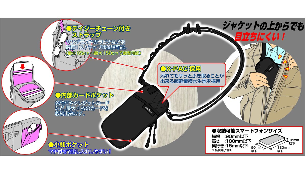 【専用】317 様 新製品 2月28日発売 MFK-317 スマートライドサコッシュ ツーリングの