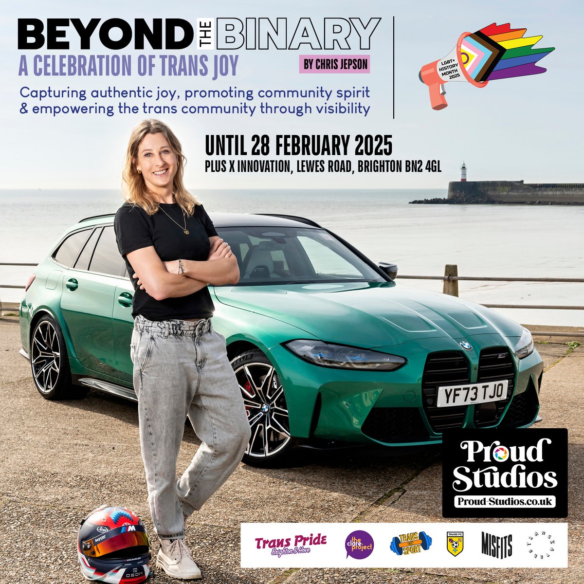 Today's featured #LGBTplusHM event:

Beyond The Binary – A Celebration of Trans Joy

🗓 4th February to 3rd March | ⏰ 9am-5pm
📍 Plus X Innovation, Lewes Rd, Brighton BN2 4GL

A collaboration between photographer <a href="/ChrisJepson/">Chris Jepson • Trans🏳️‍⚧️Ally</a>  Jepson, trans groups &amp; trans individuals.