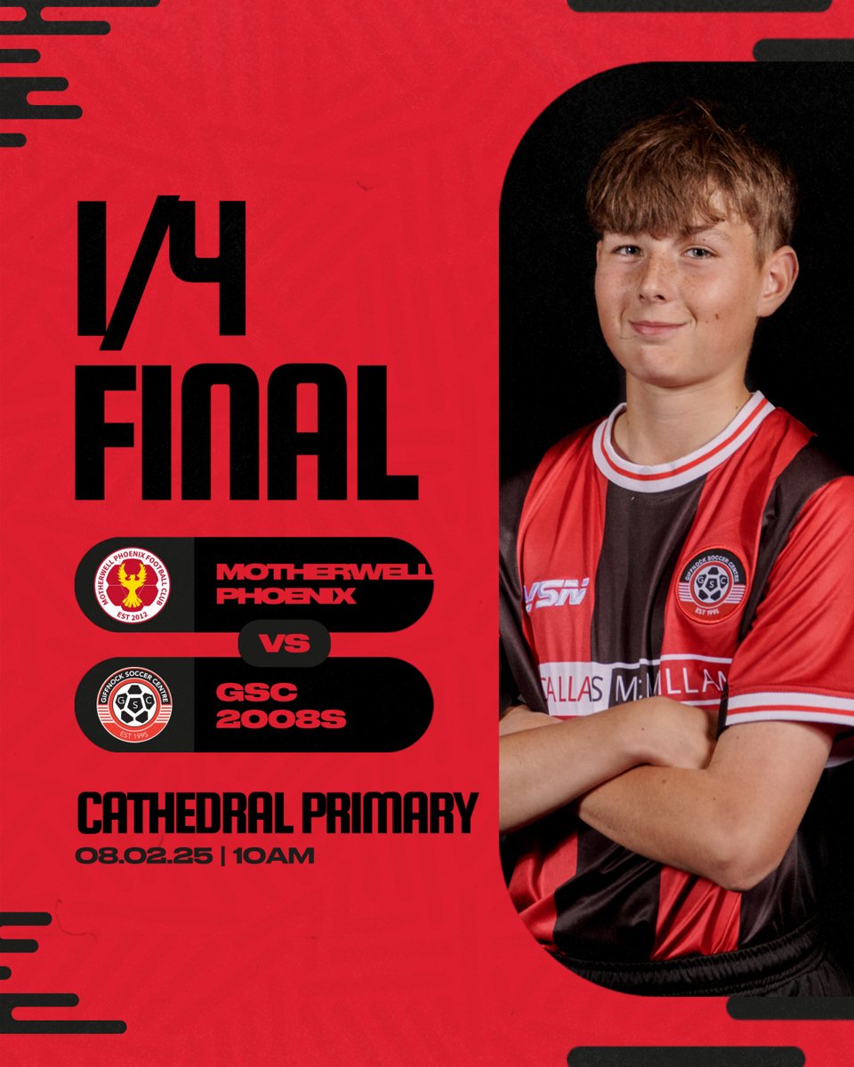 Giffnock_SC's tweet photo. A couple of HUGE Scottish Cup quarter-finals for our 2012s and 2008s this weekend 🏆 

👕 2008s
🆚 Motherwell Phoenix
🕙 10am KO
📍 Cathedral Primary School, ML1 1DX

👕 2012s
🆚 Cumnock Juniors
🕐 1pm KO
📍 Townhead Park, KA18 1LE

Come along and support the boys 👊 

#gscfamily https://t.co/5HHsfwXaFV
