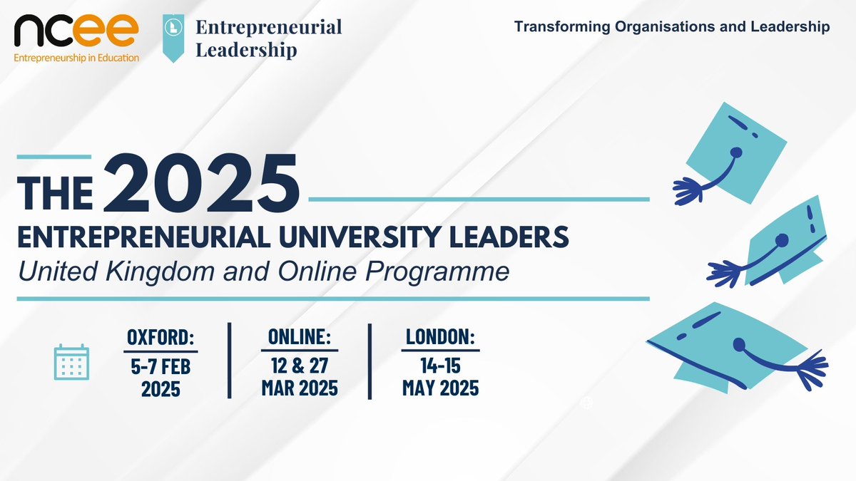 Entrepreneurial University Leaders kicks off tomorrow!

A transformative journey in leadership, innovation, &amp; change awaits. Get ready to expand your perspective and make an impact! Explore EUL: eu1.hubs.ly/H0ggZGh0

#EUL25 #Entrepreneurial #Leadership #EntrepreneurialLeaders