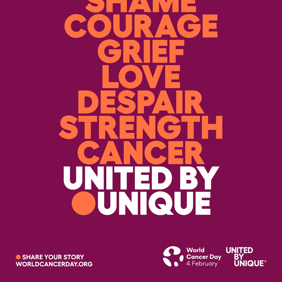 On World Cancer Day, let’s honour those we’ve lost, support those living with cancer, and raise awareness for better prevention and treatment options.

#WorldCancerDay #UnitedByUnique @worldcancerday

worldcancerday.org