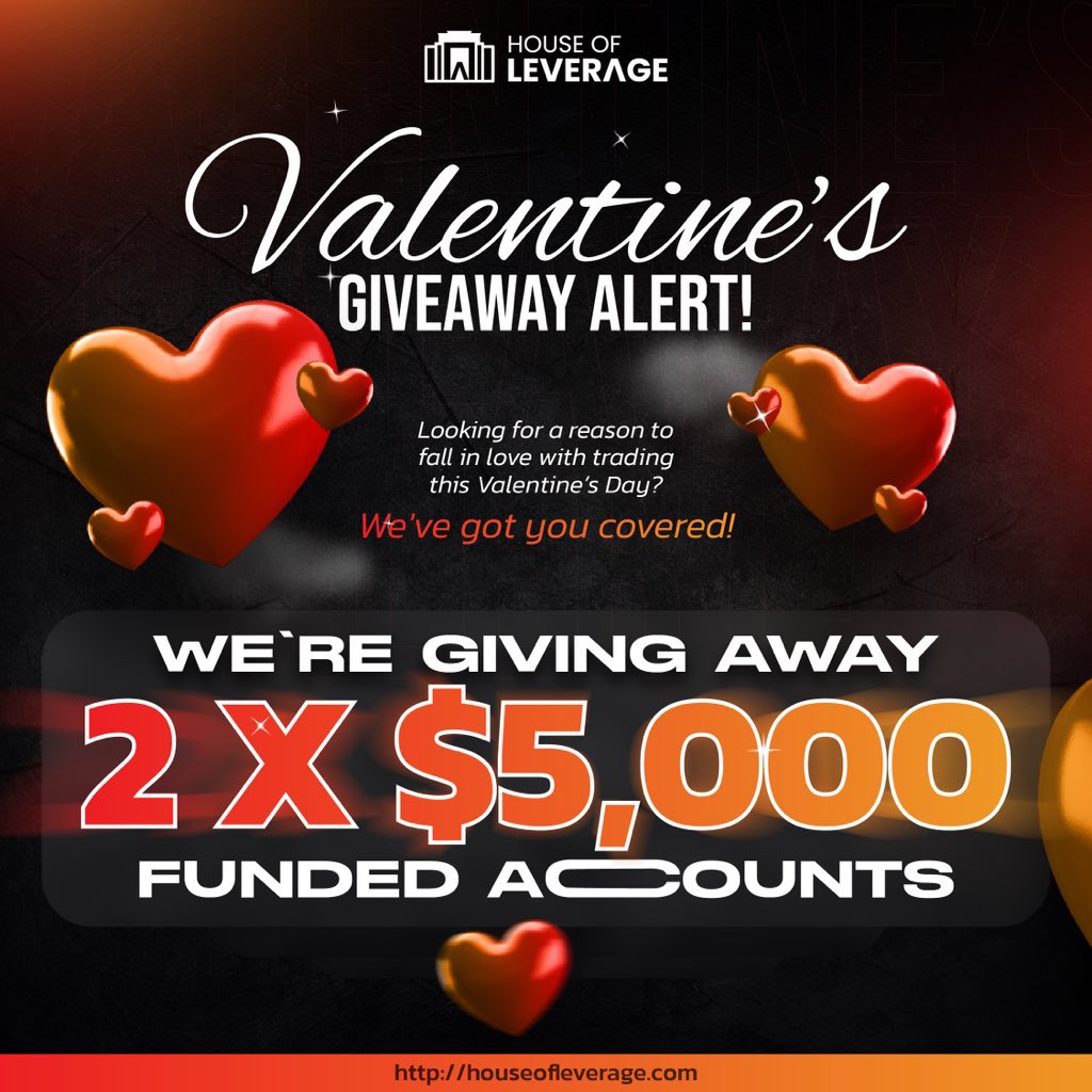 Investor_Abdul_'s tweet photo. 🚨 VALENTINE GIVEAWAY ALERT
2X5K Evaluation Account 🎁

To qualify:
1.Follow @HOLFunding | @Investor_Abdul_ | @officialEuangel 
2.Tag 4 friends, Like &amp; Repost
Follow:@DanGaske01 @3k_legend_ 
3. Join the discord : https://t.co/gg9jduVq73
4.Drop Screenshots

•Winners on 14th Feb. https://t.co/VtY19TBxLG