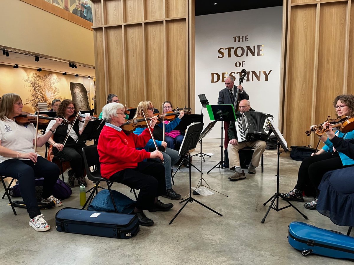 scottishfiddle's tweet photo. We had a fantastic time playing a pop-up concert in the stunning Perth Museum. Join us in Perth @perthTCH on 22 Feb and chase away the winter blues with the uplifting sounds of the SFO. Don’t miss out! #ScottishFiddle #PerthConcert #WinterBlues
https://t.co/z86Q6Wxqqk https://t.co/o47YOpugHp
