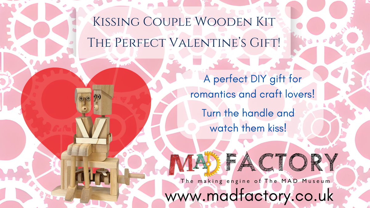 Build a little love this Valentine’s with the Kissing Couple Kit! This charming 3D puzzle creates a sweet mechanical sculpture of a couple sharing a kiss—unique, romantic, and perfect for gifting. Available now at MAD Factory! 
Shop now: bit.ly/4gmuxCd
#ValentinesDay
