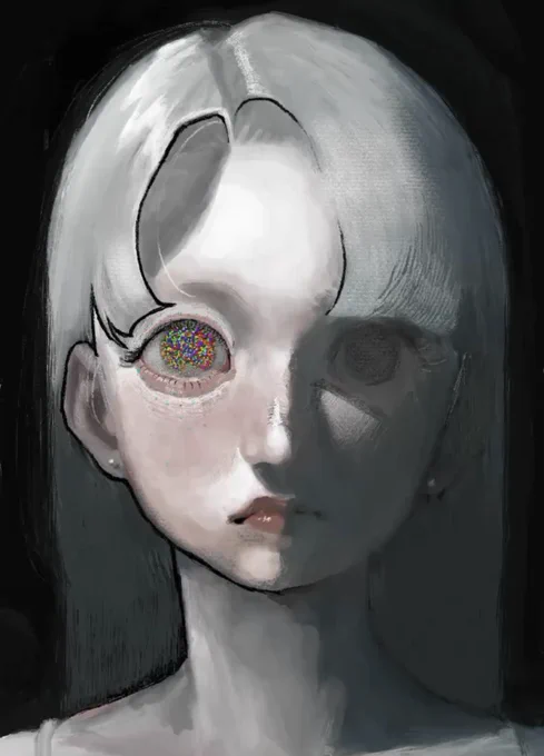 点描の目 
