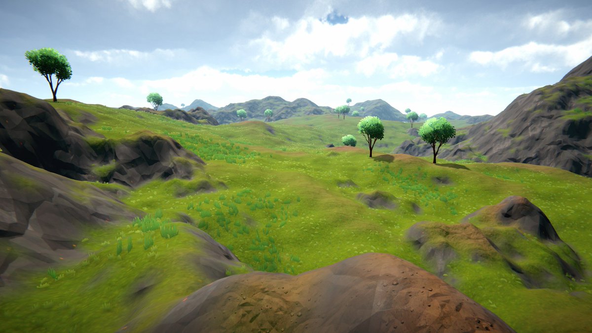 RevomonVR's tweet photo. Revomon Novus first world images we shared are related to the Forest biome 🌲

Now, get an overview of the plains one 🌳 (Textures not final) 

We aim to revolutionize the economic fabric within the web3 gameplay while keeping the best of the monster catching game genre $REVO https://t.co/MQIYJ8KXfn