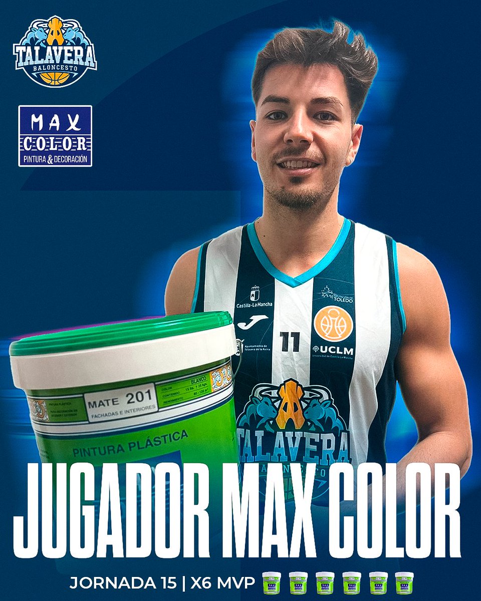 🏀🎨 ¡Alan Morchón JUGADOR <a href="/maxcolorpintura/">Max Color. Pintura & Decoración</a> de la Jornada 15!

#PasiónPorCrecerJuntos🏀