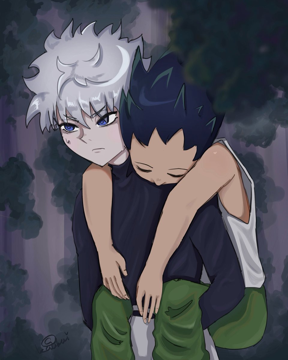 kaukwii's tweet photo. #gon #killua #hxhfanart #hxh https://t.co/UwQK07iMTa