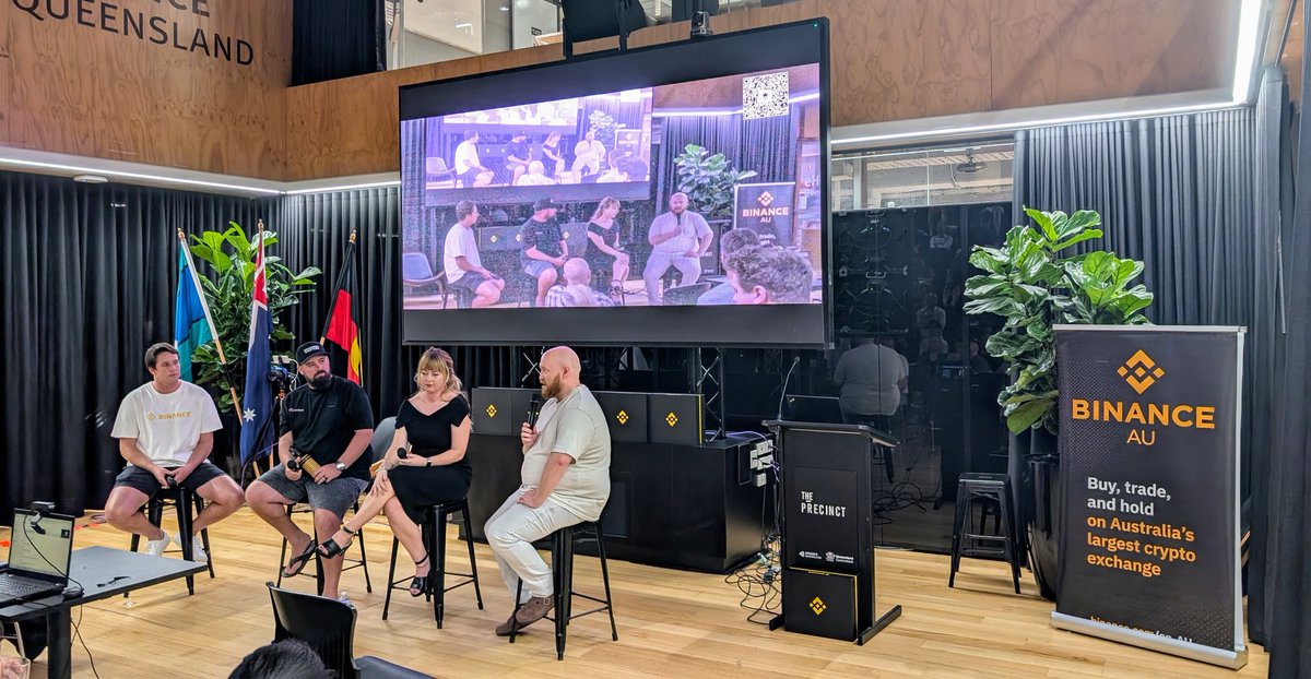 James Quinn-Kumar (@jamesqk) on Twitter photo Great turnout for the <a href="/allthingsblock/">ATB | ALL THINGS BLOCKCHAIN</a> panel with our very own <a href="/liamodoh/">lodo 🇦🇺</a> asking the tough questions <a href="/DaveTCD/">Dave Haslop</a> <a href="/harrydelltaxlaw/">Harry Dell 🇦🇺 taxpapi.eth</a> Rachael Jones.
Shout out to ATB for the community they've built <a href="/matthooper_nft/">Matt Hooper 🇦🇺</a> <a href="/shescryptosavvy/">ReneeLouise 🇦🇺</a> <a href="/dmarie_xyz/">Danielle Marie | EvolvH3R</a> Great turnout for the <a href="/allthingsblock/">ATB | ALL THINGS BLOCKCHAIN</a> panel with our very own <a href="/liamodoh/">lodo 🇦🇺</a> asking the tough questions <a href="/DaveTCD/">Dave Haslop</a> <a href="/harrydelltaxlaw/">Harry Dell 🇦🇺 taxpapi.eth</a> Rachael Jones.
Shout out to ATB for the community they've built <a href="/matthooper_nft/">Matt Hooper 🇦🇺</a> <a href="/shescryptosavvy/">ReneeLouise 🇦🇺</a> <a href="/dmarie_xyz/">Danielle Marie | EvolvH3R</a>