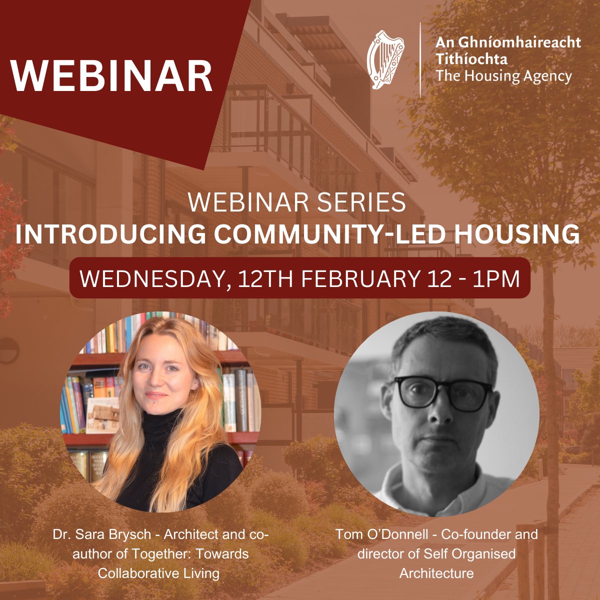 The Housing Agency Ireland (@housingagencyie) on Twitter photo âIntroducing community-led housingâ takes place on Feb 12th, 12pm â 1pm featuring guest speakers Dr Sara Brysch, and Tom O'Donnell <a href="/SOA_ie/">SOA_ie</a> for a discussion which will explore the concept of community-led housing.
Sign up for the for the series here housingagency.ie/news-events/co⊠âIntroducing community-led housingâ takes place on Feb 12th, 12pm â 1pm featuring guest speakers Dr Sara Brysch, and Tom O'Donnell <a href="/SOA_ie/">SOA_ie</a> for a discussion which will explore the concept of community-led housing.
Sign up for the for the series here housingagency.ie/news-events/coâŠ