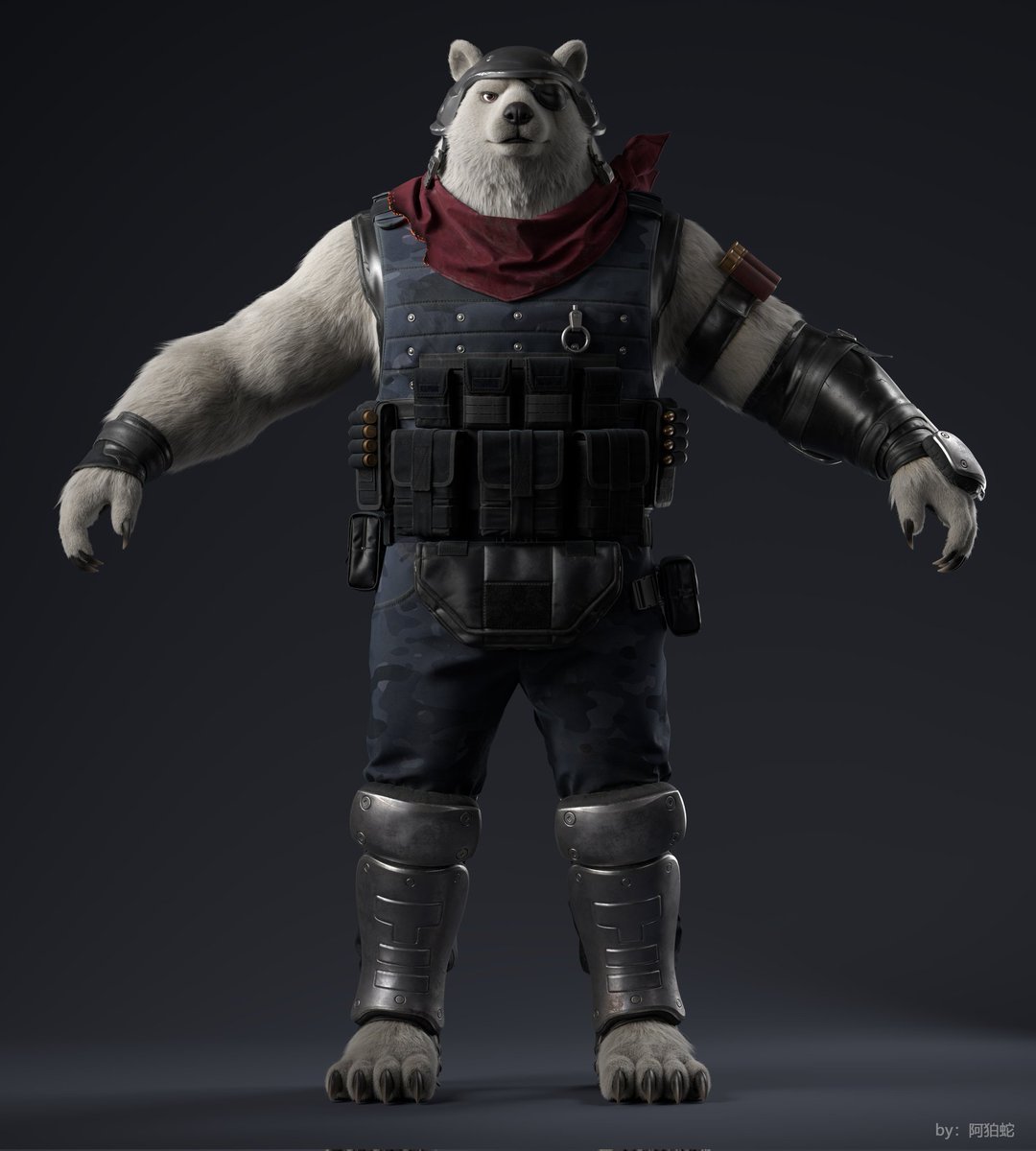 leib05327098's tweet photo. 今天渲染了个正面的，应该还不错吧？😌
#PolarPatroller  #Fortnite  #FortniteArt #furry https://t.co/FuCaByzgc2