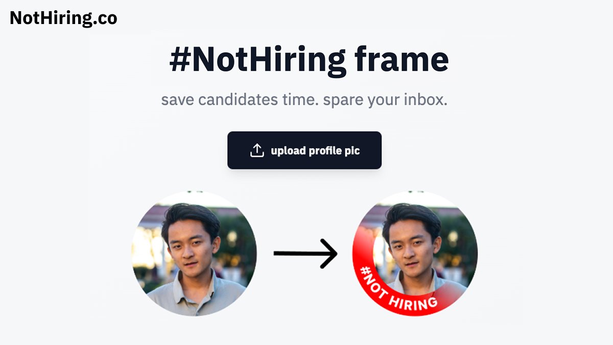 jonathanzliu's tweet photo. people kept dm'ing me on linkedin asking for a job.
so i made a website with @oliverwb_ to make it clear that i'm #NotHiring https://t.co/dGfJVdQ3Fx