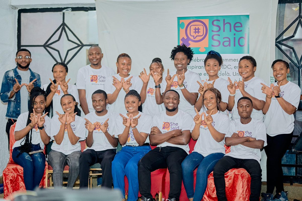 Wikimedia RDC (@wikimediardc) on Twitter photo Découvrez "SheSaid 2024 en RDC : Une campagne pour amplifier les voix des femmes" sur Diff 👉 bit.ly/411g9eg
Un article qui résume l'ensemble des activités organisées dans le cadre de la campagne #SheSaid 2024 en RDC.
<a href="/Wikimedia/">Wikimedia Foundation</a> <a href="/WikiSuite/">WikiSuite</a> <a href="/WikiLovesWomen/">Wiki Loves Women</a> Découvrez "SheSaid 2024 en RDC : Une campagne pour amplifier les voix des femmes" sur Diff 👉 bit.ly/411g9eg
Un article qui résume l'ensemble des activités organisées dans le cadre de la campagne #SheSaid 2024 en RDC.
<a href="/Wikimedia/">Wikimedia Foundation</a> <a href="/WikiSuite/">WikiSuite</a> <a href="/WikiLovesWomen/">Wiki Loves Women</a>