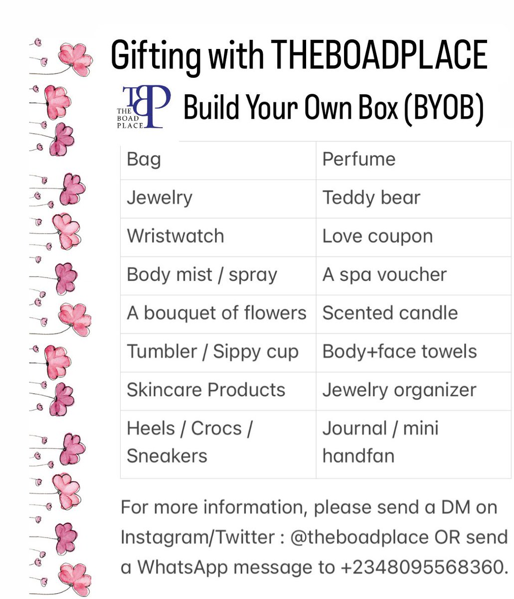 theboadplace's tweet photo. 🌸 Valentine’s Series.

🌸 Curate your own package.

🌸 Pick from this list and/or add to it. https://t.co/BS6rDqTJVj