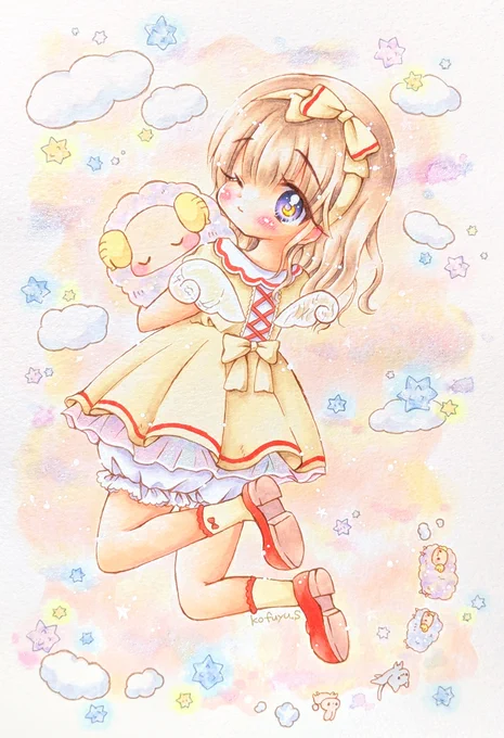 #刺さる人に届け一次創作祭り 女の子と動物描くのが好きです届きますように 