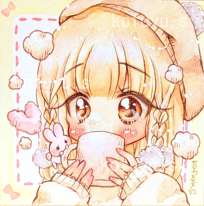 #刺さる人に届け一次創作祭り 女の子と動物描くのが好きです届きますように 