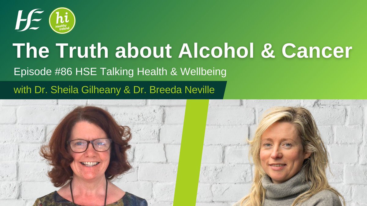 Today is #WorldCancerDay. Our latest #TalkingHealthandWellbeing #Podcast episode includes valuable insights from Dr. <a href="/SheilaGilheany/">Sheila Gilheany</a> and Dr. Breeda Neville about #Alcohol and #Cancer. 
We hear the truth behind alcohol marketing and related myths, and discuss the new alcohol