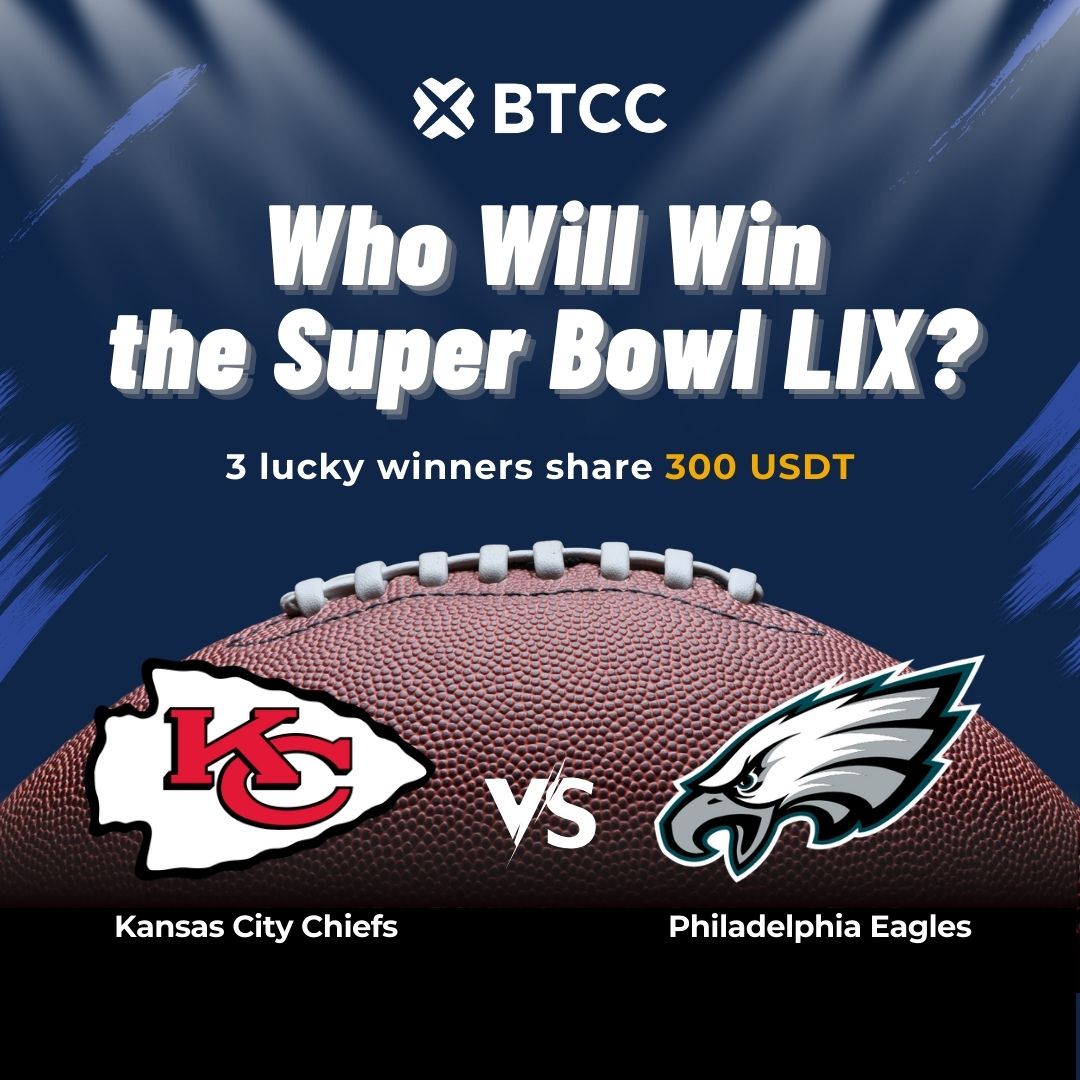 Which team will be crowned the #SuperBowlLIX  champion?

🏈 Follow <a href="/BTCCexchange/">BTCC</a> 
🏈 Repost with your prediction: #Chiefs or #Eagles plus #SBLIX
🏈 Tag 3 friends to spread the fun!

Enter by Feb 9, 6pm (ET)! 🤞

#SuperBowl #Giveaway