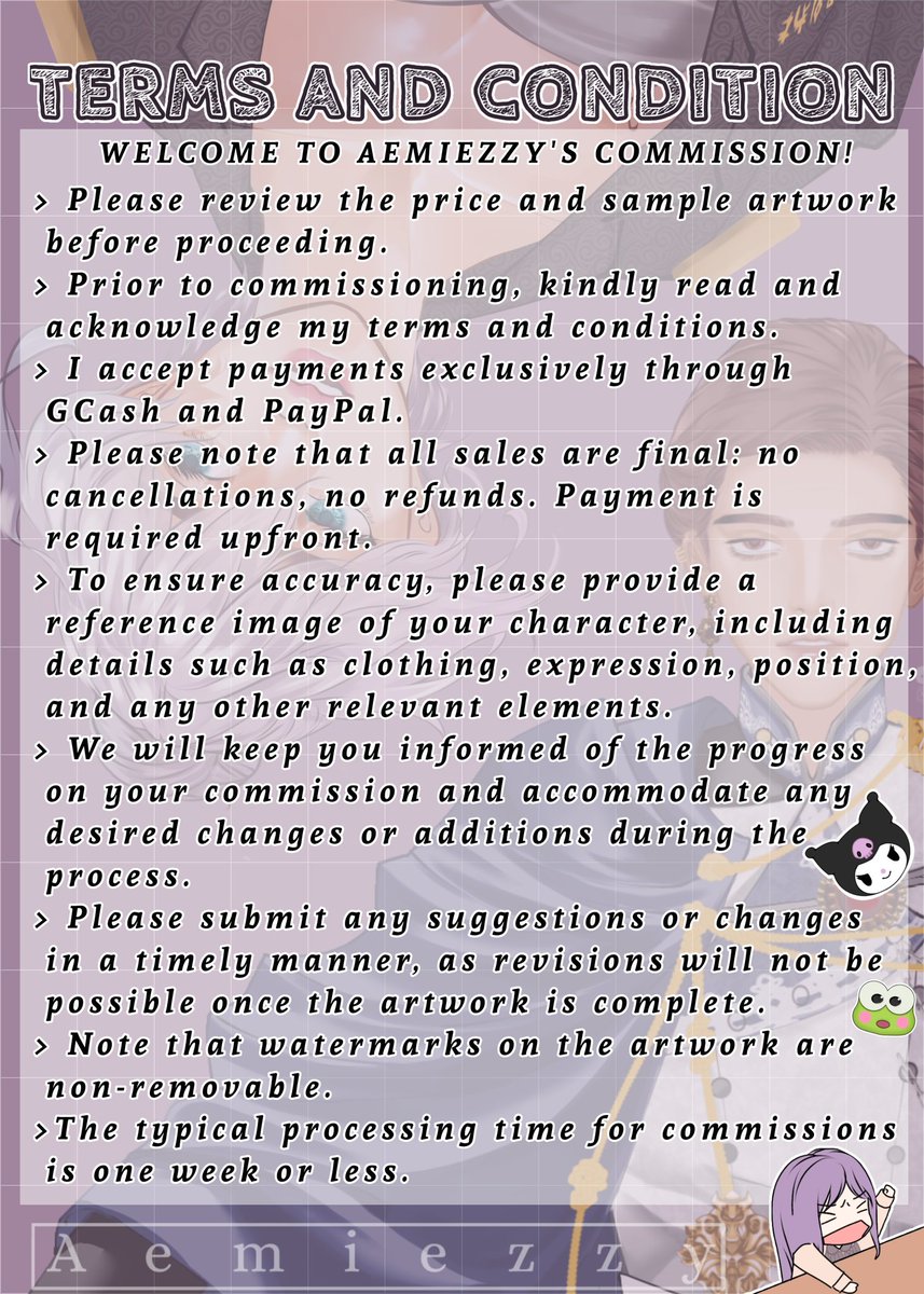 aemiezzy's tweet photo. ❗❗OPEN FOR COMMISSION ❗❗

Hi! I'm zee! I have my commission open now! Feel free to send me a dm let's work!

Likes and rt! Are highly appreciated! 
For more details CM and links are available in 
https://t.co/CHDuwCkxtr

https://t.co/mkbouv0hhH

#opencommission #Commission https://t.co/GVYks5w7Gz