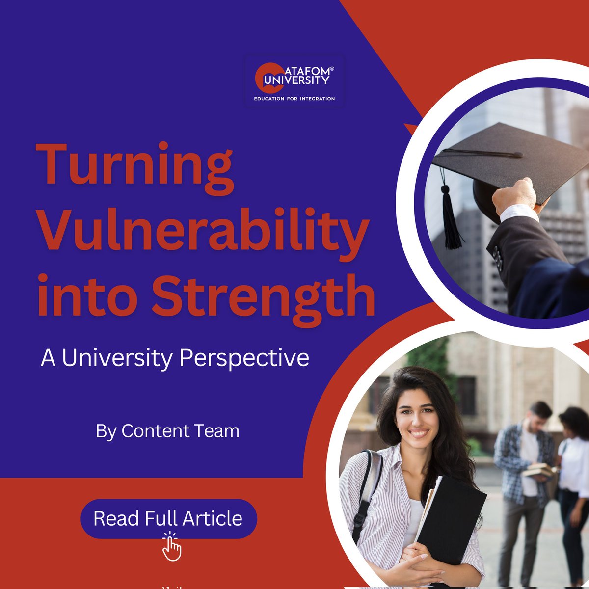 ATAFOMUni's tweet image. STRENGTH IS BUILT THROUGH CHALLENGES! 💪✨ 

Discover how ATAFOM UNIVERSITY turns vulnerabilities into opportunities for growth. 

Read the full article now! ⬇️🔗 

ATAFOM.university/turning-vulner…

📚 #EducationforIntegration #ATAFOMUniversity #universitylife #studentsuccess…