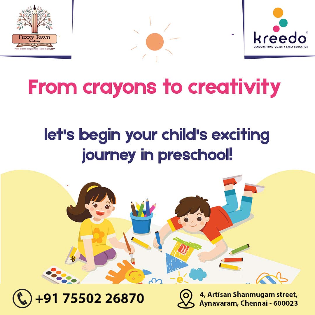 FuzzyFawn's tweet photo. 🌟 Unlock your child's potential with fun and engaging learning! 🎨📚✨
Join us at #FuzzyFawnAcademy for a gamified, play-based education that sparks creativity and curiosity.

📍 Location: 4, Artisan Shanmugam Street, Ayanavaram, Chennai - 600023
📞 Contact: +91 75502 26870 https://t.co/IY0BGmWIzP