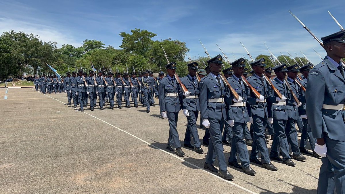ZBCNewsonline's tweet photo. Air Commodore Ellen Chiweshe takes over base command of the Jason Z Moyo Airforce from Air Commodore Nicholas Nyathi, becoming the second female officer to command a base since 1980.

The handover-takeover ceremony is done in the presence of chief witness, Airforce of Zimbabwe commander, Air Marshal John Jacob Nzvede.