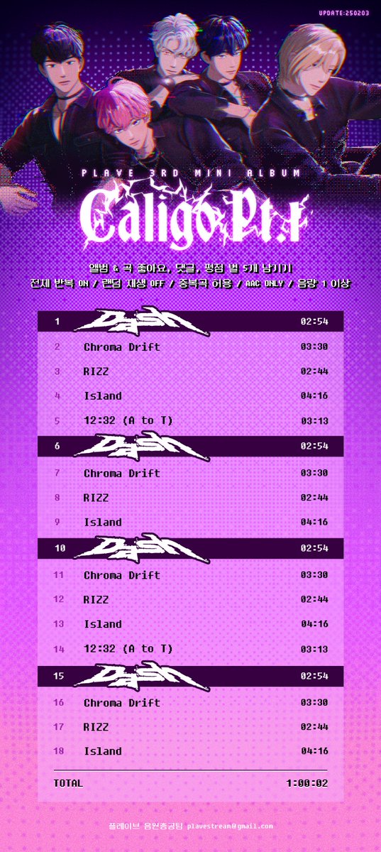 🏍️ 플레이브 Dash 권장 스트리밍 리스트

전체 반복 ON / 랜덤 재생 OFF / 중복곡 허용 / ACC ONLY / 음량 1 이상

🔊 원클릭 안내

멜론

Android / iOS / iPad (순서대로 모두 클릭)
1) tinyurl.com/2wjub5p8
2) tinyurl.com/ye27774k
3) tinyurl.com/2wjub5p8
4) tinyurl.com/ye27774k