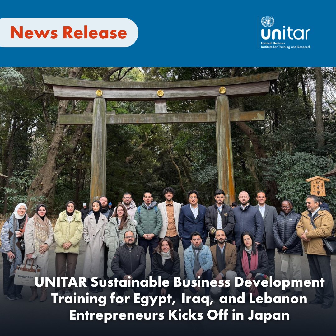 UNITARHiroshima's tweet photo. Our latest #RISELab news release is out! 📢
This entrepreneurship and innovation trainingis generously funded by the Government and People of Japan.🎌
🔗Click the link below to read more.
https://t.co/QBwxOS5f3m
#innovation https://t.co/ooibNAyIpe