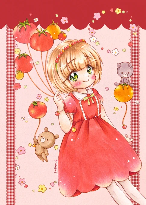 #刺さる人に届け一次創作祭り 女の子と動物描くのが好きです届きますように 