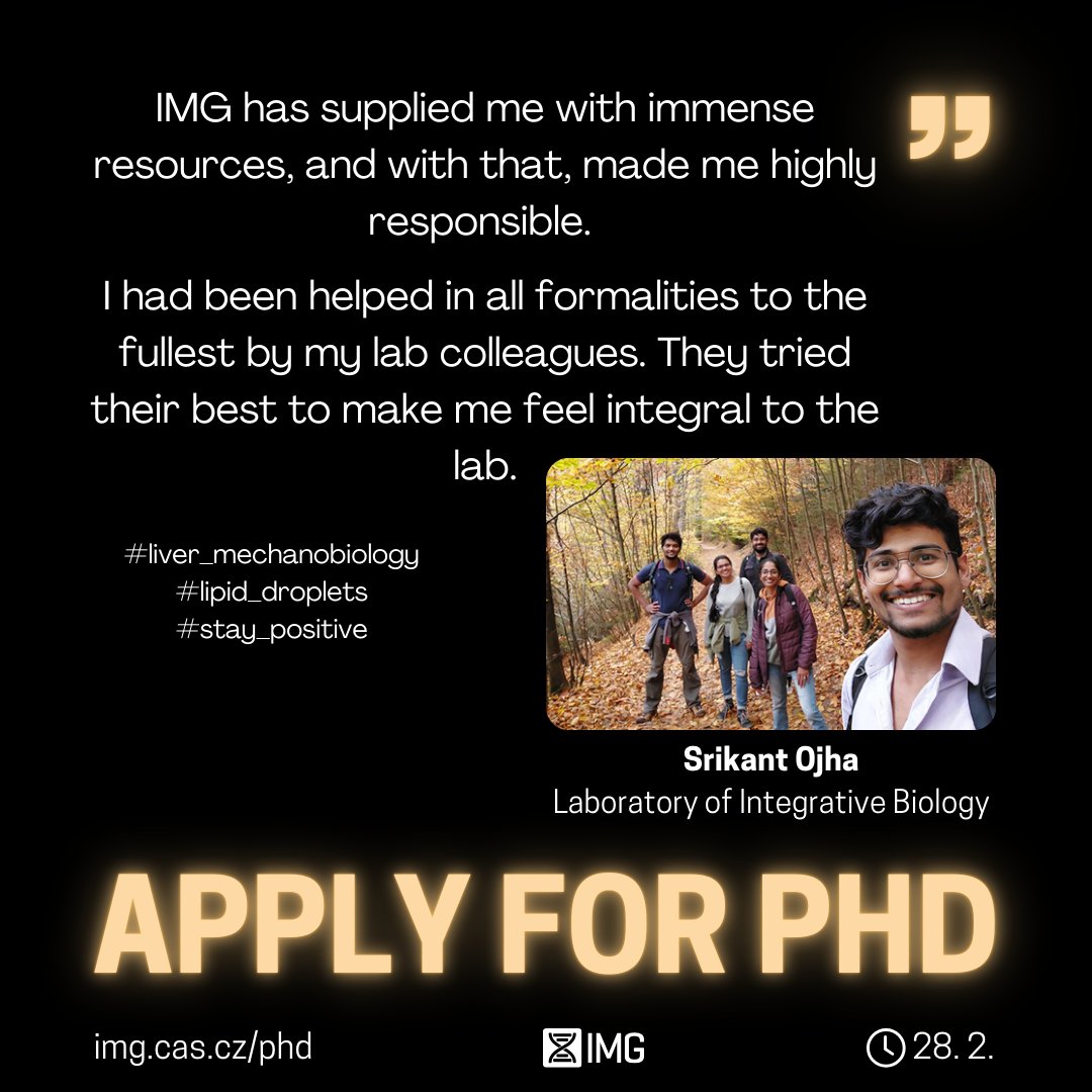 Institute of Molecular Genetics (@imgprague) on Twitter photo ❤Join <a href="/sojha148/">Srikant Ojha</a> at IMG!
Learn more about our PhD projects 👉img.cas.cz/phd
Join us, we are waiting for you!
Your future starts now!
#phd #phdstudent #science #openpositions #phdcommunity #prague ❤Join <a href="/sojha148/">Srikant Ojha</a> at IMG!
Learn more about our PhD projects 👉img.cas.cz/phd
Join us, we are waiting for you!
Your future starts now!
#phd #phdstudent #science #openpositions #phdcommunity #prague