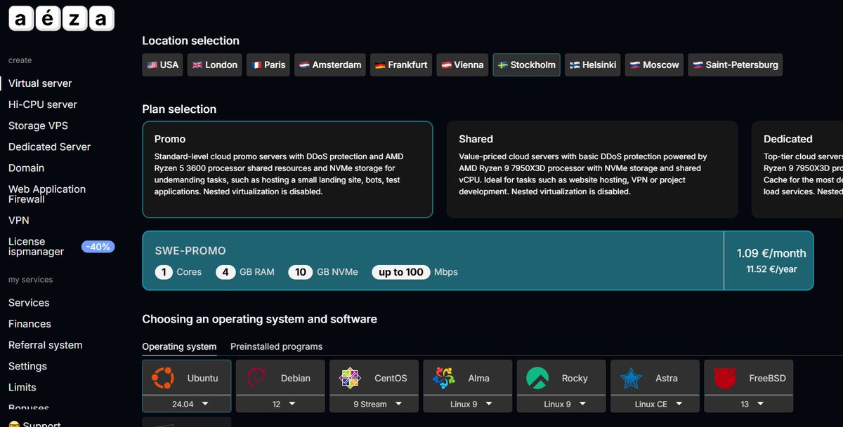 AnonymousVatani's tweet photo. @vdecrypto I think you should try the following servers. They are great. You will be surprised.😎
Cheap price, high quality.🤩
https://t.co/LCHWb1aroM

#aeza #VPS #free_vps https://t.co/a4rvbtdi2J