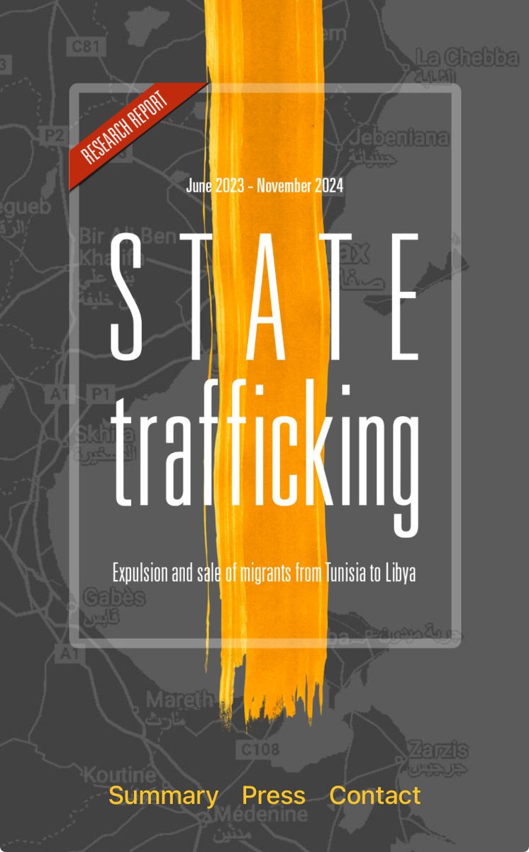 Researchers &amp; survivors from state trafficking detail the harrowing reality of the externalisation of EU borders.  

The report reveals the logistical chain underpinning the trafficking of black and racialised people-on-the-move. 

Access the full report 👉statetrafficking.net