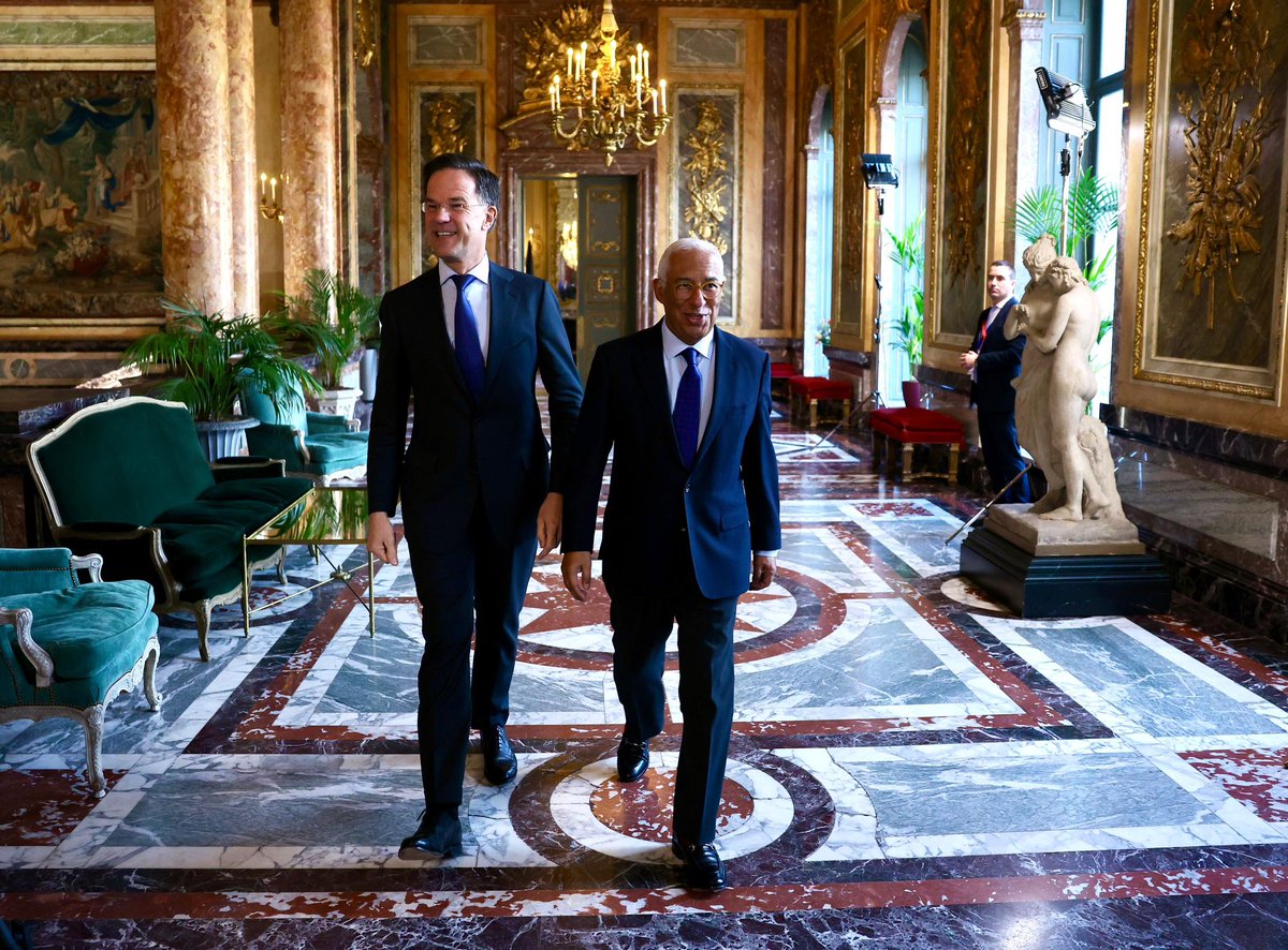 Mark Rutte (@secmarkrutte) on Twitter photo Good to join today’s informal EU Council. As we work to boost our resilience & strengthen our defence we need to invest more and produce more. This cannot wait. And we can do this best together including through #NATO-#EU cooperation. Thanks to <a href="/eucopresident/">António Costa</a> for the invitation! Good to join today’s informal EU Council. As we work to boost our resilience & strengthen our defence we need to invest more and produce more. This cannot wait. And we can do this best together including through #NATO-#EU cooperation. Thanks to <a href="/eucopresident/">António Costa</a> for the invitation!