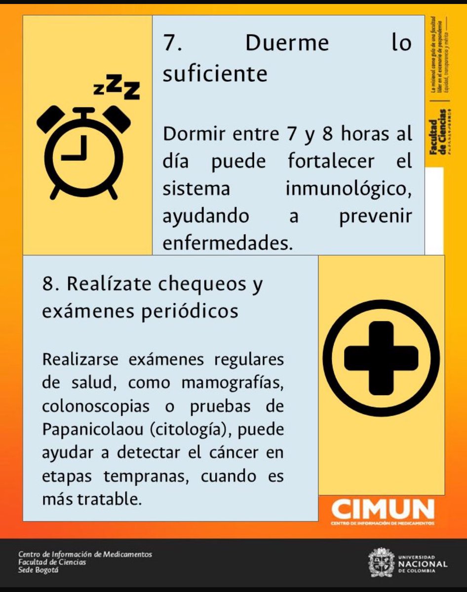 CIMUNCOL's tweet photo. Hoy es 4 de febrero, día mundial contra el cáncer. En su conmemoración, queremos compartirles unos tips sencillos que podemos apropiar en nuestra vida diaria para prevenir el cáncer. Recuerda compartir con los tuyos ¡Cuidémonos! ✨ https://t.co/jrAJk7gdUG
