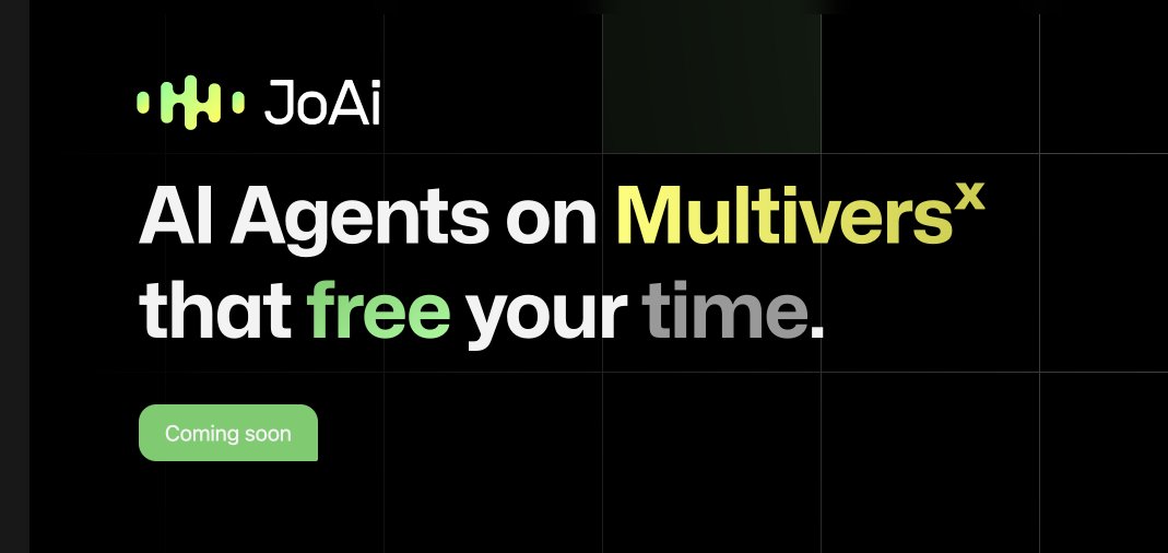 Micha Vie (@michavie_) on Twitter photo The last weeks have been filled with research & experimentation🧪
Based on those, I am ready to announce that we are bringing a new project to <a href="/MultiversX/">Multiversᕽ</a>🔥
Meet <a href="/JoAIAgents/">JoAi: Agents</a>, fully autonomous, Multiversᕽ-native AI agents built to massively free your time. The last weeks have been filled with research & experimentation🧪
Based on those, I am ready to announce that we are bringing a new project to <a href="/MultiversX/">Multiversᕽ</a>🔥
Meet <a href="/JoAIAgents/">JoAi: Agents</a>, fully autonomous, Multiversᕽ-native AI agents built to massively free your time.