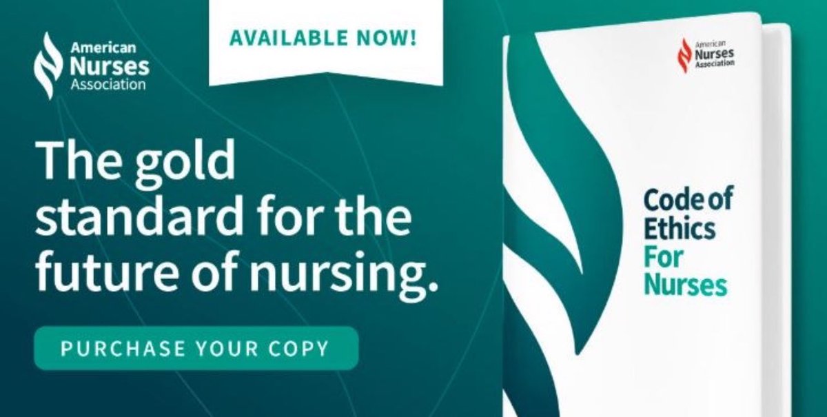 "History never looks like history when you're living through it." The 2025 #Nursing #CodeOfEthics is a modern must have resource for #nurses today and tomorrow. 

The 10 Provisions: codeofethics.ana.org/provisions 

Glossary: codeofethics.ana.org/glossary

#FutureOfNursing #PowerOfNurses