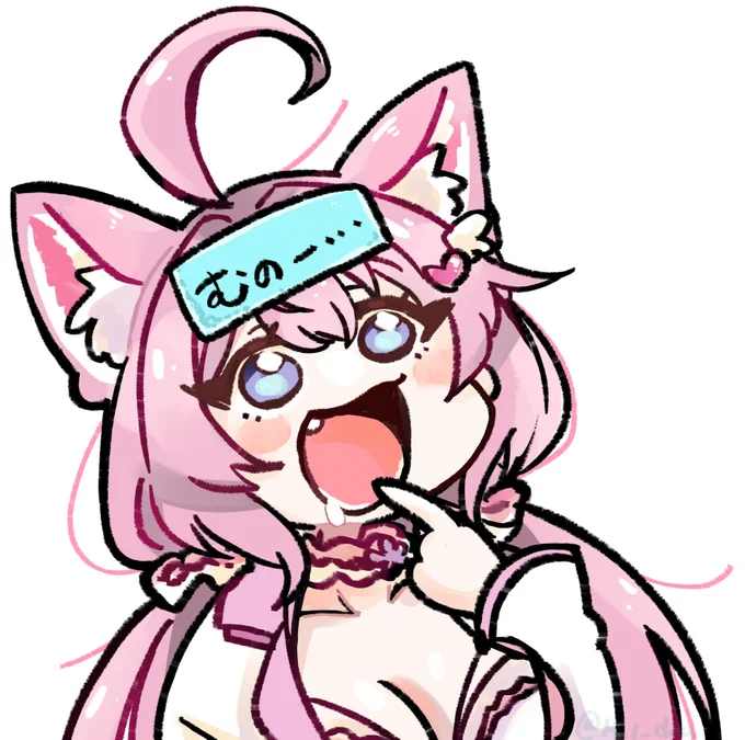 これはこれでかわいかった気がするので文字無し版#こよりすけっち 